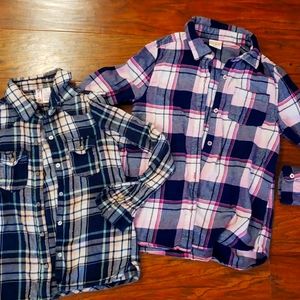 2 Girls Sz 8 Flannel